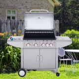 גריל גז 4 מבערים פרמיום + כירת צד מבית SMART GRILL