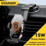 מעמד סמארטפון לרכב כולל טעינה אלחוטית Essager 15W T7 במחיר רצפה!