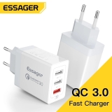 מטען קיר משולש 30W מבית Essager במחיר הזייה!!