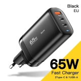 מטען קיר עם 3 פורטים Essager 65W GaN במחיר רצפה!!