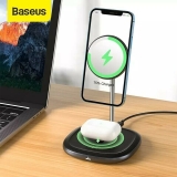 מעמד טעינה שולחני אלחוטי כפול מבית Baseus בדיל בלעדי שווה!