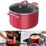 סיר עמוק נינג'ה 7.5L עם מכסה זכוכית Ninja C20480 Foodi NeverStick במשלוח חינם!