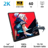טירוף! מסך נייד ZSUS 14" ברזולוציית 2K במחיר הזייה! רק 50$!