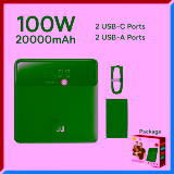 תחנת הכח הפרטית שלכם! המטען הנייד Baseus 100W 20000mAh במחיר טעות משוגע!