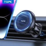 מעמד מגנטי לסמארטפון ברכב TOPK מהדור החדש כולל תמיכת MAGSAFE במחיר רצפה!