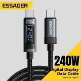 כבל Essager 240W מטורף כולל מסך מובנה במחיר טעות!