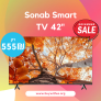 טירוף נובמבר! טלוויזיה חכמה “42 סונאב סמארט SONAB FHD ב555₪