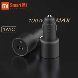 מטען כפול Xiaomi לרכב עד 100W מדגם 1A1C כולל כבל איכותי באריזה!
