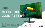מסך AOC 24B2H2 24″ 100Hz IPS ללא מסגרת במחיר שווה!