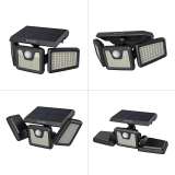 תאורה סולרית חיצונית אוטו' מתכוונת BlitzWolf BW-OLT4 במחיר פגז!
