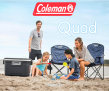 כיסא קמפינג נייד מרובע Coleman עם צידנית ל4 פחיות במחיר אש!