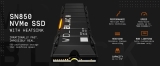 כונן SSD פנימי מהיר למחשב ולPS5 מדגם Samsung 980 WD_BLACK 500GB SN850 NVMe כולל צלעות קירור