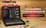 ערכת 318 חלקים ביטים, בוקסות ומקדחים מבית KingTool במחיר מדהים!