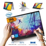 מחשב נייד 2 ב-1 ASUS Vivobook S 14 Flip TP3402VA: מתקפל עם מסך מגע