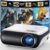 מקרן HAPPRUN H1 ברזולוציית 1080P עם Bluetooth 5.3 והקרנה של עד 200 אינץ׳
