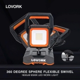 תאורת הצפה נטענת LED מבית LOVORK  1600lm במחיר מטורף!