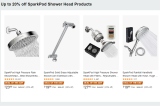 ראשי דוש ומוטות תליה מבית המותג SparkPod  בדיל היום באמזון!