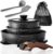 סט סירים ומחבתות Kitchen Academy עם ידית נשלפת, 10 חלקים