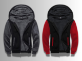 קפוצ'ון פליז עבה ומחמם עם רוכסן לגברים SCODI Heavyweight Fleece