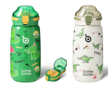 בקבוק מים מבודד לילדים BOTTLE BOTTLE עם מכסה כולל קש 473 מ"ל במחיר שווה!
