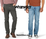 ג'ינס רנגלר Wrangler Authentics לגברים סלים פיט רגל ישרה במחיר מטורף!