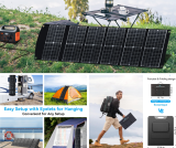 פאנל סולארי נייד ECOSONIQUE 100W הפתרון המושלם לחשמל חינם בכל מקום במחיר הזייה!