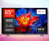 מסך ענק בזול! טלוויזיה חכמה QLED “85 85P8K טי סי אל TCL