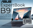 מחשב נייד עסקי במשקל נוצה ומפרט שיא ASUS ExpertBook B9 OLED B9403CVAR במחיר חיסול!