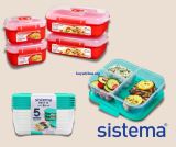פתרונות אחסון מזון מבית החברה המובילה SISTEMA במחירים שווים!