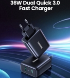 חםם! מטען קיר מהיר כפול Ugreen USB Charger 36W בדיל בלעדי!