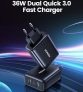 חםם! מטען קיר מהיר כפול Ugreen USB Charger 36W בדיל בלעדי!