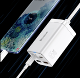 מטען שולחני מרובע מטורף ואיכותי במיוחד Baseus 65W GaN בריסוק מחיר אדיר!!