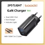 מטען Toocki 65W GaN כפול במחיר טירוף!