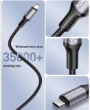 כבל טייפ סי לטייפ סי טעינה מהירה 60W או 100W מבית Rocoren במחיר כמעט חינם!