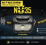פנס ראש נייטקור NITECORE NU35 450 לומנס במחיר שווה!
