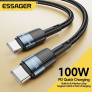 כבל טייפ סי לטייפ סי טעינה מהירה 60W/100W מבית Essager במחיר כמעט חינם!