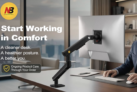 זרוע מכנית למסך מחשב NB SmooVex™ Monitor Mount (Model-A5)